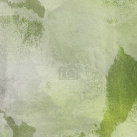 Photo for Abstract green watercolor design. Aqua painted texture, close up. Minimalistic background. - Royalty Free Image