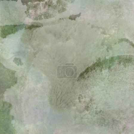 Foto de Diseño abstracto de acuarela verde oscuro. Textura pintada con agua, de cerca. Fondo minimalista. - Imagen libre de derechos