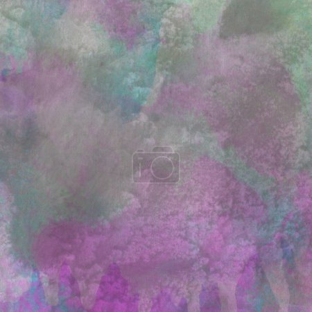 Foto de Abstracto lila acuarela diseño lavado aqua pintado textura de cerca. Fondo minimalista y de lujo. - Imagen libre de derechos