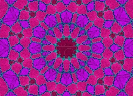 Foto de Abstracto colorido mandala fondo diseño - Imagen libre de derechos