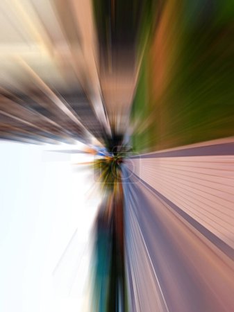 Photo for Abstract colorful blurred city artistic background view - Royalty Free Image