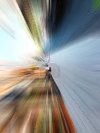 Photo for Blurred colorful city motion background - Royalty Free Image