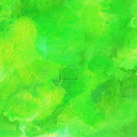 Téléchargez les photos : Abstrait vert aquarelle design laver aqua texture peinte de près. Fond minimaliste et luxueux. - en image libre de droit
