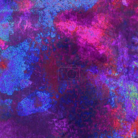 Photo for Abstract purple watercolor design wash aqua painted texture close up. Minimalistic and luxury background. - Royalty Free Image