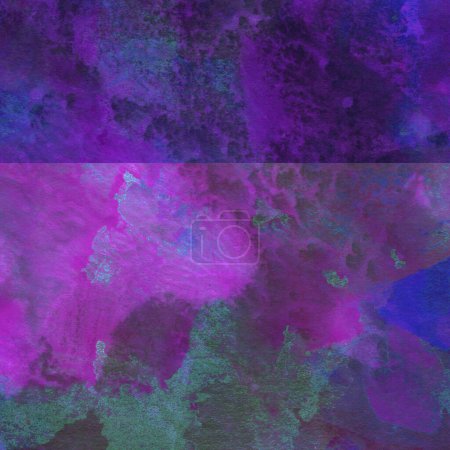 Téléchargez les photos : Abstrait violet aquarelle design laver aqua texture peinte fermer. Fond minimaliste et luxueux. - en image libre de droit