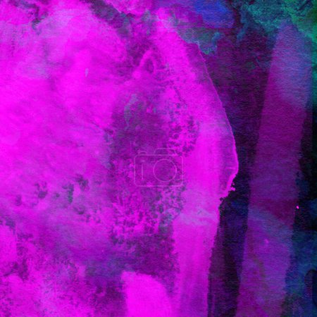 Foto de Abstracto púrpura acuarela diseño lavar aqua pintado textura de cerca. Fondo minimalista y de lujo. - Imagen libre de derechos