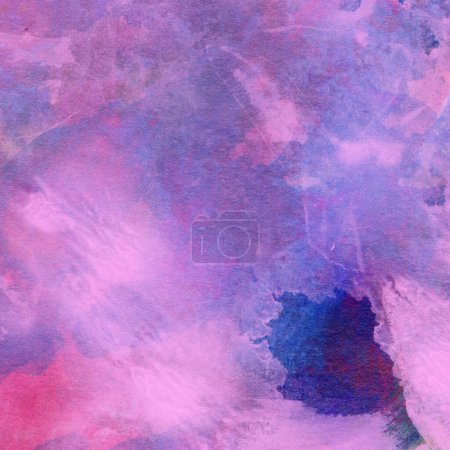 Photo for Abstract purple watercolor design wash aqua painted texture close up. Minimalistic and luxury background. - Royalty Free Image
