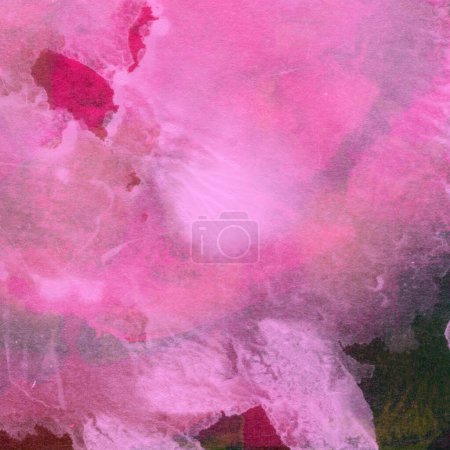 Photo for Abstract pink watercolor design wash aqua painted texture close up. Minimalistic and luxury background. - Royalty Free Image
