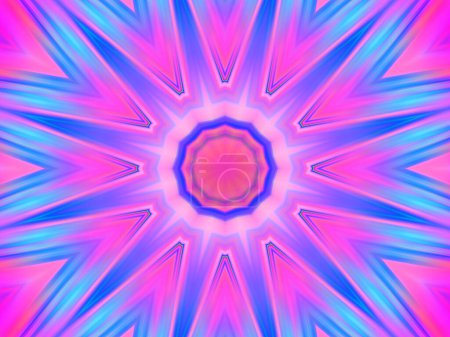Foto de Patrón simétrico hipnótico colorido abstracto - Imagen libre de derechos
