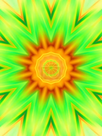 Foto de Patrón simétrico hipnótico colorido abstracto - Imagen libre de derechos
