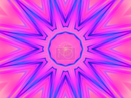 Téléchargez les photos : Motif hypnotique symétrique coloré abstrait - en image libre de droit