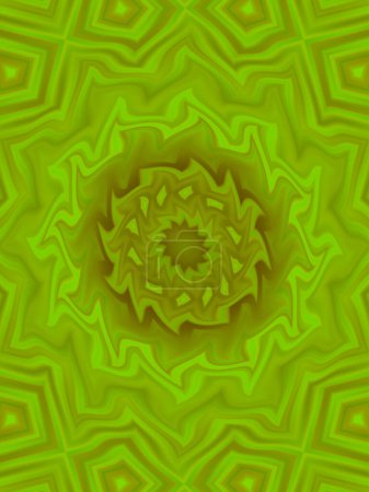 Foto de Neón brillante mandala geométrica fractal fantasía. Diseño gráfico Mandala. - Imagen libre de derechos
