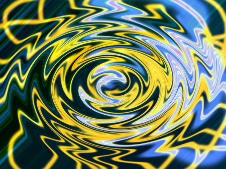 Foto de Abstract colorful swirl background with zigzag effect - Imagen libre de derechos