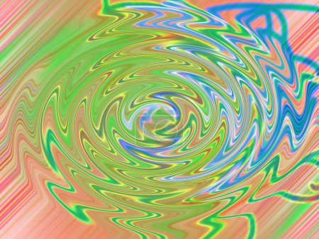 Foto de Fondo de remolino colorido abstracto con efecto zigzag - Imagen libre de derechos