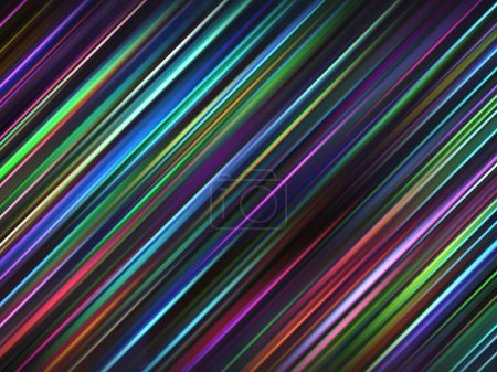 Photo for Diagonal Multi Color Gradient Background. Abstract background with vibrant diagonal stripes. - Royalty Free Image