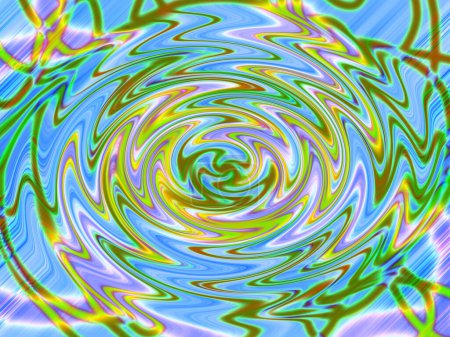 Foto de Abstract colorful swirl background with zigzag effect - Imagen libre de derechos