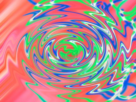 Photo for Abstract colorful swirl background with zigzag effect - Royalty Free Image