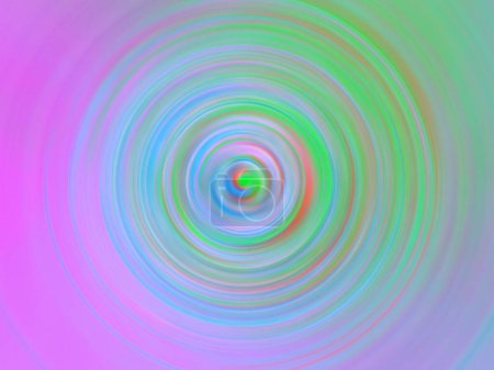 Photo for Soft colorful radial motion effect. Abstract rounded background. Multicolor gradient rings and circles wallpaper. - Royalty Free Image