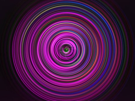 Téléchargez les photos : Colorful radial motion effect. Abstract rounded background. Multicolor gradient rings and circles wallpaper. - en image libre de droit