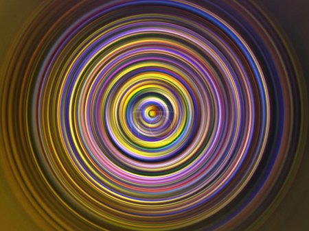 Téléchargez les photos : Effet de mouvement radial coloré. Fond arrondi abstrait. Multicolore gradient anneaux et cercles papier peint. - en image libre de droit
