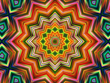 Photo for Abstract colorful kaleidoscope background - Royalty Free Image