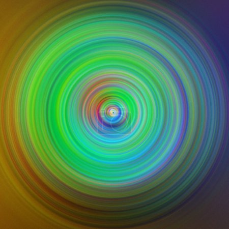 Téléchargez les photos : Colorful radial motion effect. Abstract rounded background. Multicolor gradient rings and circles wallpaper. - en image libre de droit