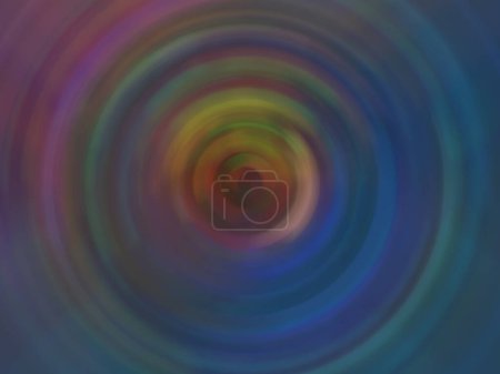 Photo for Colorful radial motion effect. Abstract rounded background. Multicolor gradient rings and circles wallpaper. - Royalty Free Image