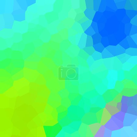 Foto de Fondo de cristales geométricos abstractos azul, verde, amarillo - Imagen libre de derechos