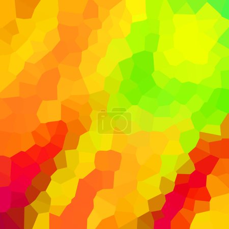 Photo for Orange, yellow, red green abstract geometric crystals background - Royalty Free Image