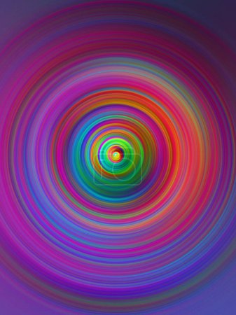 Photo for Colorful radial motion effect. Abstract rounded background. - Royalty Free Image
