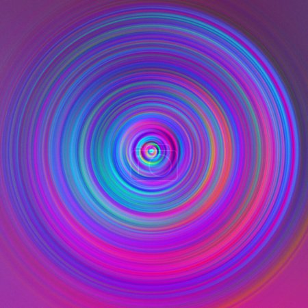 Colorful radial motion effect. Abstract rounded background.