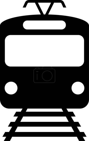 Illustration for Electric train icon sign. Transport signs and symbols. - Royalty Free Image