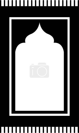Musallah icon. Prayer mat symbol.