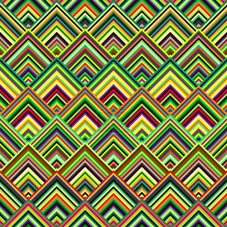Illustration for Seamless vector image. Small lines aztec herringsbone pattern. Regular lines texture. - Royalty Free Image