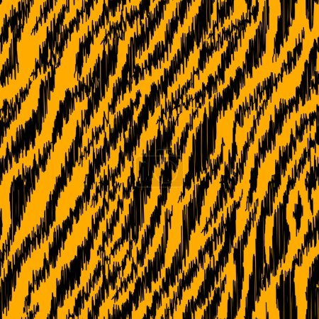 Ilustración de Patrón textil animal. Fondo de diseño exótico tigre sin costuras.. Imagen vectorial - Imagen libre de derechos