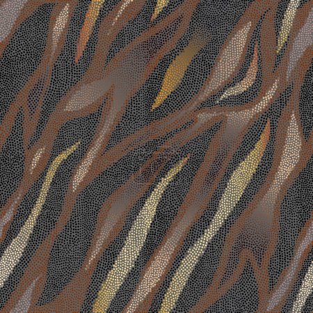 Ilustración de Patrón textil animal. Fondo de diseño exótico tigre sin costuras.. Imagen vectorial - Imagen libre de derechos