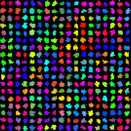 Ilustración de Patrón inconsútil de onda de píxel de color. Patrón de arte de píxeles vectores - Imagen libre de derechos