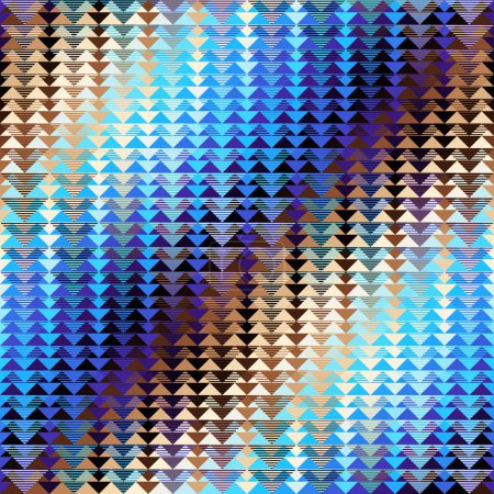 Téléchargez les photos : Abstract seamless tileable pattern. Triangles aztec background. Vector image. - en image libre de droit