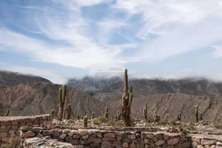 Photo for A view from Pucara de Tilcara, an archeological city in Jujuy, Argentina - Royalty Free Image