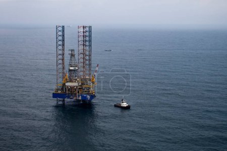 Offshore oil rig in Ivory Coast