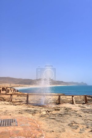 Photo for The Blowholes at Al Mughsail Salalah, Sultanate of Oman - Royalty Free Image