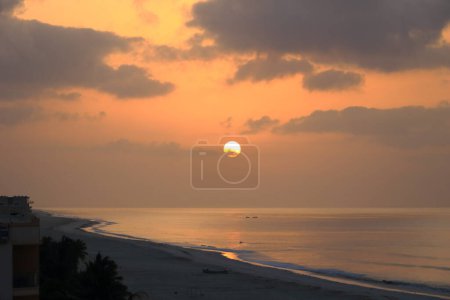 Photo for Sunrise at the Salalah beach in Oman - Royalty Free Image