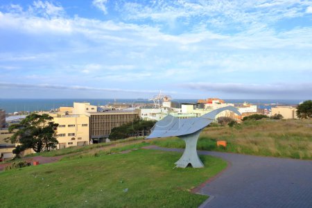 Photo for September 28 2022 - Port Elizabeth in South Africa: This memorial with a pyramid and mosaic is located in Donkin' Reserve. From this site you have a wonderful view over the town - Royalty Free Image