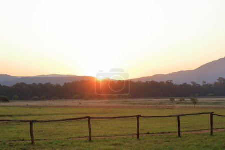 Foto de Puesta de sol sobre la Reserva Natural de Malolotja, Swazilandia, Eswatini - Imagen libre de derechos