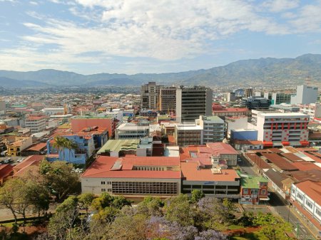 Belle vue aérienne de la ville de San Jose au Costa Rica