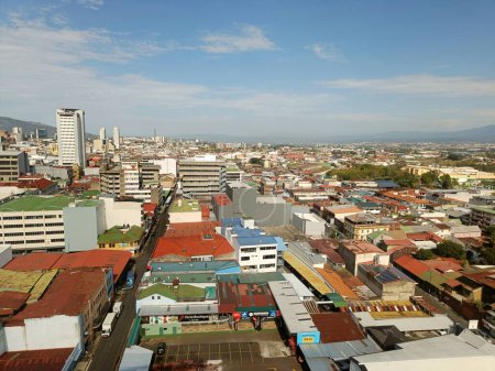 Téléchargez les photos : Belle vue aérienne de la ville de San Jose au Costa Rica - en image libre de droit