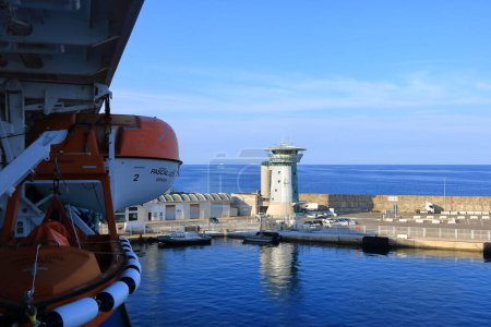 Foto de 02 de junio 2023 - Saint-Florent, Córcega en Francia: Vista panorámica del puerto de Bastia - Imagen libre de derechos