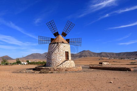 Tefia windmill Fuerteventura at Canary Islands of Spain