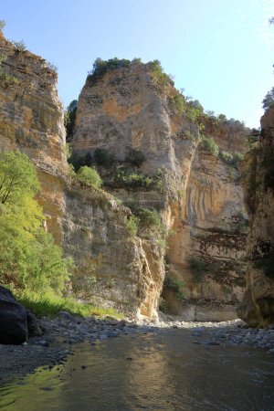 The gorgeous canyon of Lengarica in the Fir of Hotova National Park, Permet in Albania