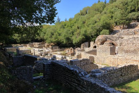 die Ruinenstadt Butrint, Albanien. Diese archäologische Stätte ist Weltkulturerbe der UNESCO